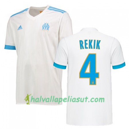 Jalkapallo Pelipaidat Olympique de Marseille KARIM REKIK 4 Kotipaita 2017-2018 Lyhythihainen