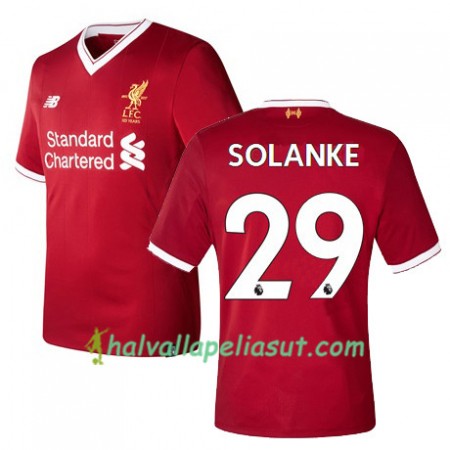 Jalkapallo Pelipaidat Liverpool SOLANKE 29 Kotipaita 2017-2018 Lyhythihainen