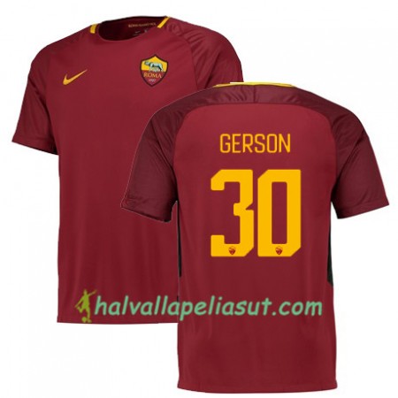 Jalkapallo Pelipaidat AS Roma GERSON 30 Kotipaita 2017-2018 Lyhythihainen