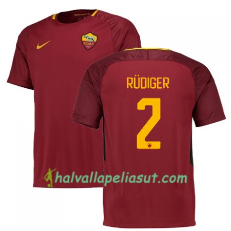 Jalkapallo Pelipaidat AS Roma RUDIGER 2 Kotipaita 2017-2018 Lyhythihainen