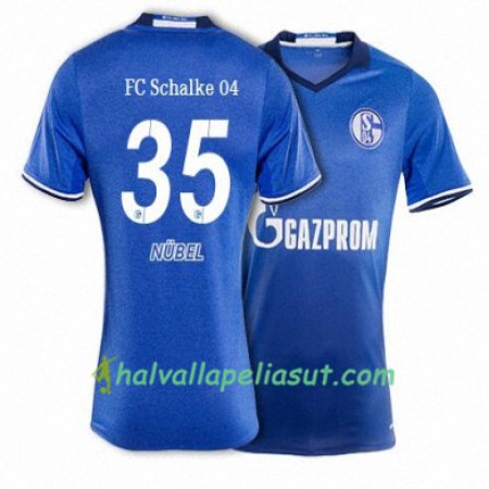 Jalkapallo Pelipaidat FC Schalke 04 NUBEL 35 Kotipaita 2017-2018 Lyhythihainen