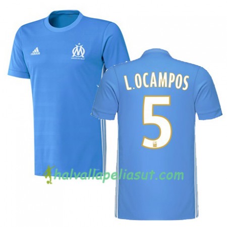 Jalkapallo Pelipaidat Olympique de Marseille LUCAS OCAMPOS 5 Vieraspaita 2017-2018 Lyhythihainen