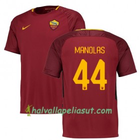 Jalkapallo Pelipaidat AS Roma MANOLAS 44 Kotipaita 2017-2018 Lyhythihainen