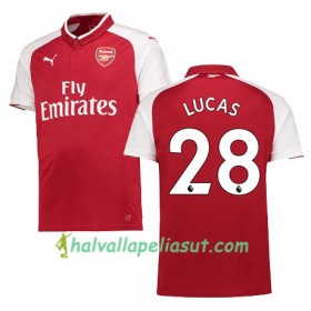 Jalkapallo Pelipaidat Arsenal LUCAS 28 Kotipaita 2017-2018 Lyhythihainen