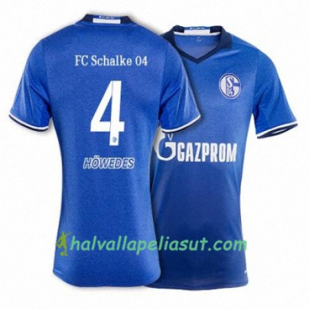 Jalkapallo Pelipaidat FC Schalke 04 HOWEDES 4 Kotipaita 2017-2018 Lyhythihainen