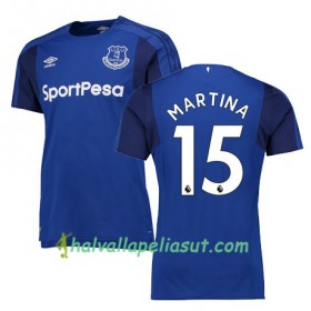 Jalkapallo Pelipaidat Everton MARTINA Kotipaita 2017-2018 Lyhythihainen