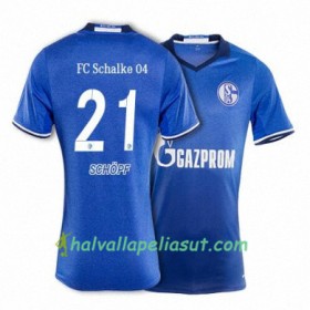 Jalkapallo Pelipaidat FC Schalke 04 SCHOPF 21 Kotipaita 2017-2018 Lyhythihainen