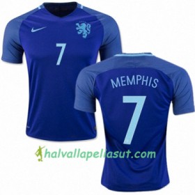 Jalkapallo Pelipaidat Alankomaat MEMPHIS DEPAY Vieraspaita 2016/17 Lyhythihainen
