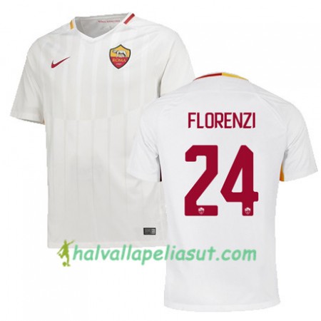 Jalkapallo Pelipaidat AS Roma FLORENZI 24 Vieraspaita 2017-2018 Lyhythihainen