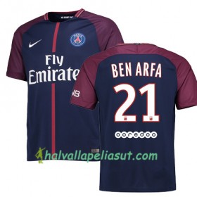 Jalkapallo Pelipaidat Paris SG HATEM BEN ARFA 21 Kotipaita 2017-2018 Lyhythihainen