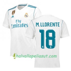 Jalkapallo Pelipaidat Real Madrid MARCOS LLORENTE 18 Kotipaita 2017-2018 Lyhythihainen