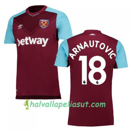 Jalkapallo Pelipaidat West Ham United ARNAUTOVIC Kotipaita 2017-2018 Lyhythihainen