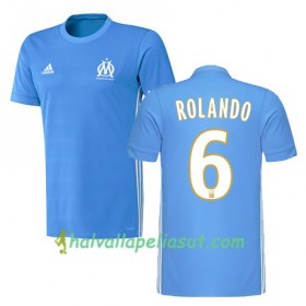 Jalkapallo Pelipaidat Olympique de Marseille ROLANDO 6 Vieraspaita 2017-2018 Lyhythihainen