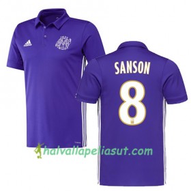 Jalkapallo Pelipaidat Olympique de Marseille Morgan Sanson 8 3 Paita 2017-2018 Lyhythihainen