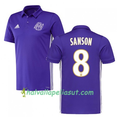Jalkapallo Pelipaidat Olympique de Marseille Morgan Sanson 8 3 Paita 2017-2018 Lyhythihainen