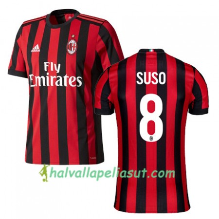 Jalkapallo Pelipaidat AC Milan SUSO 8 Kotipaita 2017-2018 Lyhythihainen