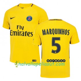 Jalkapallo Pelipaidat Paris SG MARQINHOS 5 Vieraspaita 2017-2018 Lyhythihainen