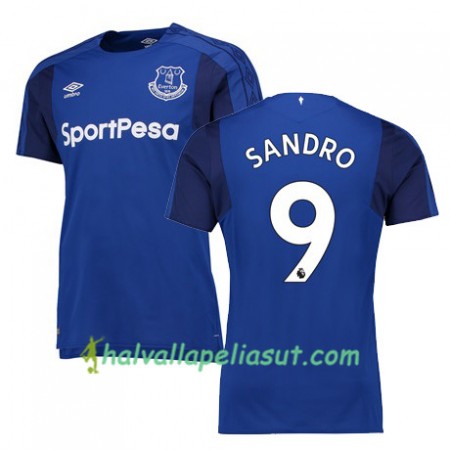 Jalkapallo Pelipaidat Everton SANDRO Kotipaita 2017-2018 Lyhythihainen