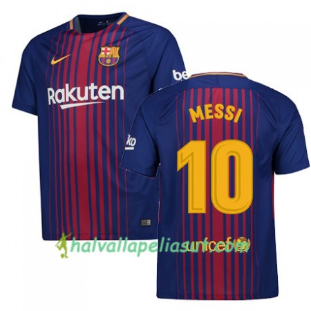 Jalkapallo Pelipaidat FC Barcelona MESSI Kotipaita 2017-2018 Lyhythihainen