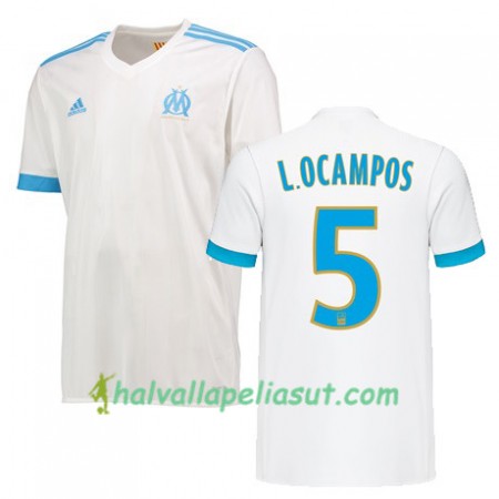 Jalkapallo Pelipaidat Olympique de Marseille LUCAS OCAMPOS 5 Kotipaita 2017-2018 Lyhythihainen