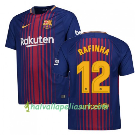 Jalkapallo Pelipaidat FC Barcelona RAFINHA 12 Kotipaita 2017-2018 Lyhythihainen