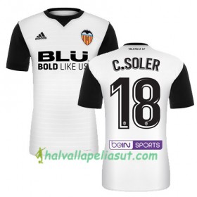 Jalkapallo Pelipaidat Valencia CF C SOLER Kotipaita 2017-2018 Lyhythihainen