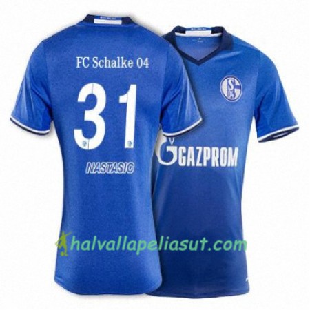 Jalkapallo Pelipaidat FC Schalke 04 NASTASIC 31 Kotipaita 2017-2018 Lyhythihainen