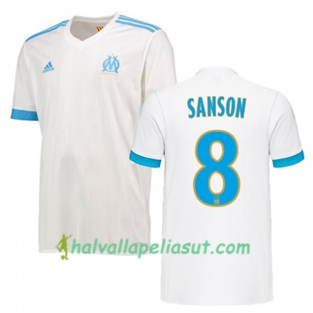 Jalkapallo Pelipaidat Olympique de Marseille Morgan Sanson 8 Kotipaita 2017-2018 Lyhythihainen