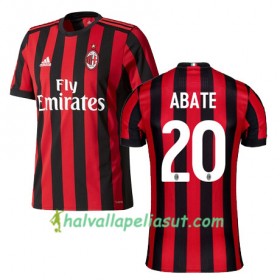 Jalkapallo Pelipaidat AC Milan ABATE 20 Kotipaita 2017-2018 Lyhythihainen