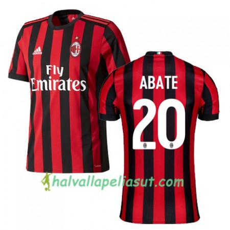 Jalkapallo Pelipaidat AC Milan ABATE 20 Kotipaita 2017-2018 Lyhythihainen