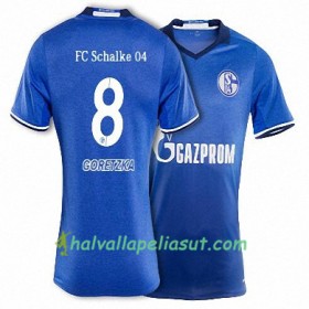 Jalkapallo Pelipaidat FC Schalke 04 GORETZKA 8 Kotipaita 2017-2018 Lyhythihainen