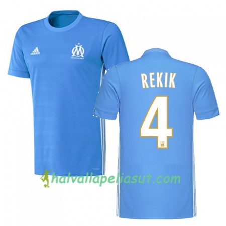 Jalkapallo Pelipaidat Olympique de Marseille KARIM REKIK 4 Vieraspaita 2017-2018 Lyhythihainen