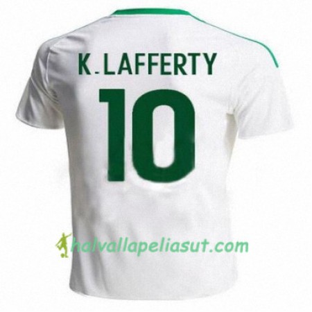 Jalkapallo Pelipaidat Pohjois-Irlanti KYLE LAFFERTY Vieraspaita 2016/17 Lyhythihainen
