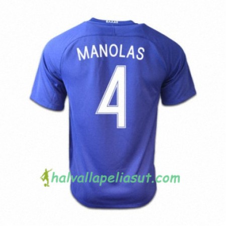 Jalkapallo Pelipaidat Kreikka KOSTAS MANOLAS Vieraspaita 2016/17 Lyhythihainen