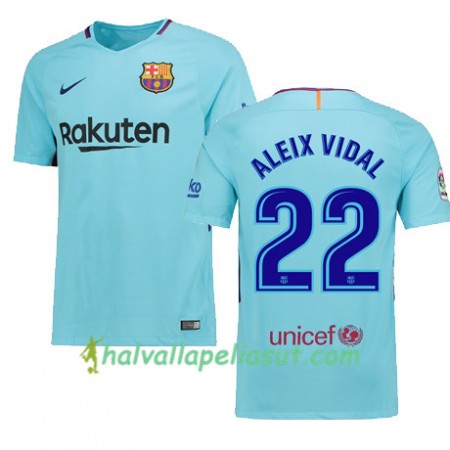 Jalkapallo Pelipaidat FC Barcelona Aleix Vidal 22 Vieraspaita 2017-2018 Lyhythihainen