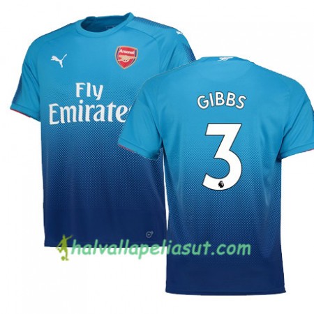Jalkapallo Pelipaidat Arsenal GIBBS 3 Vieraspaita 2017-2018 Lyhythihainen