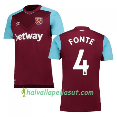 Jalkapallo Pelipaidat West Ham United FONTE Kotipaita 2017-2018 Lyhythihainen