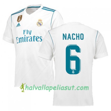 Jalkapallo Pelipaidat Real Madrid NACHO 6 Kotipaita 2017-2018 Lyhythihainen
