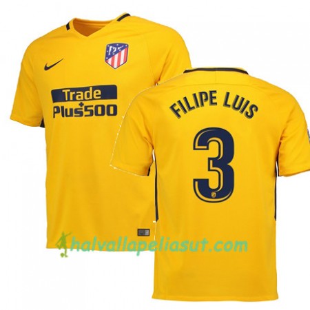 Jalkapallo Pelipaidat Atlético Madrid FILIPE LUIS 3 Vieraspaita 2017-2018 Lyhythihainen