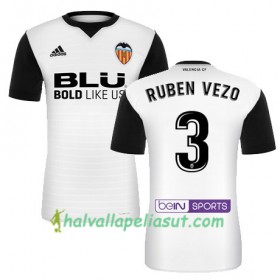 Jalkapallo Pelipaidat Valencia CF RUBEN VEZO Kotipaita 2017-2018 Lyhythihainen