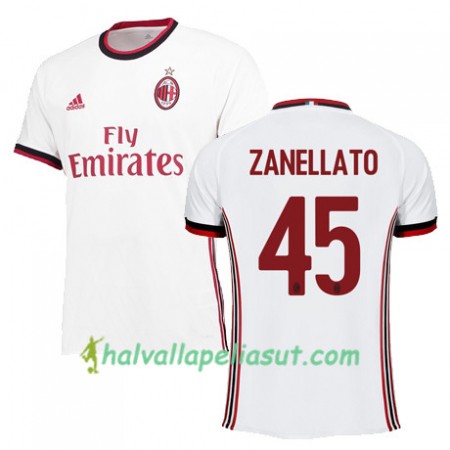 Jalkapallo Pelipaidat AC Milan ZANELLATO 45 Vieraspaita 2017-2018 Lyhythihainen