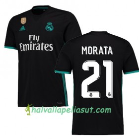 Jalkapallo Pelipaidat Real Madrid MORATA 21 Vieraspaita 2017-2018 Lyhythihainen