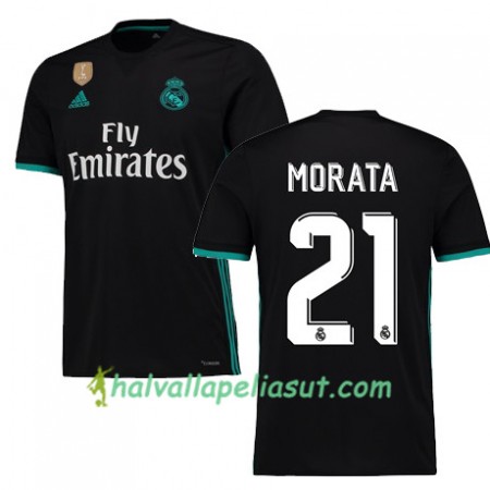 Jalkapallo Pelipaidat Real Madrid MORATA 21 Vieraspaita 2017-2018 Lyhythihainen