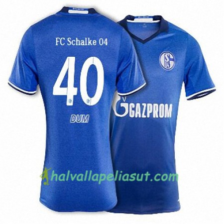 Jalkapallo Pelipaidat FC Schalke 04 DUM 40 Kotipaita 2017-2018 Lyhythihainen