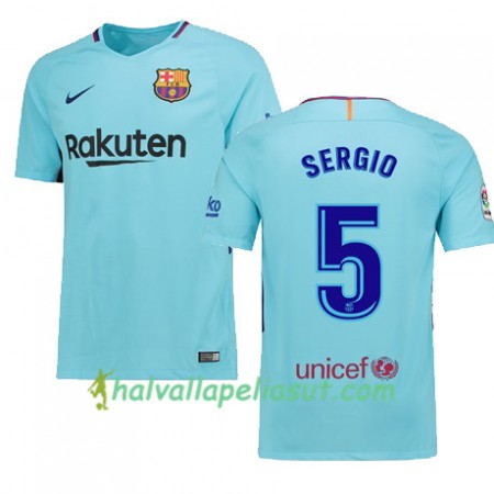 Jalkapallo Pelipaidat FC Barcelona SERGIO 5 ći 2017-2018 Lyhythihainen