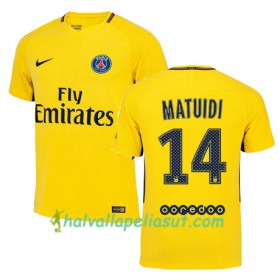 Jalkapallo Pelipaidat Paris SG BLAISE MATUIDI 14 Vieraspaita 2017-2018 Lyhythihainen