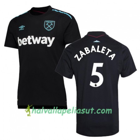 Jalkapallo Pelipaidat West Ham United ZABALETA Vieraspaita 2017-2018 Lyhythihainen