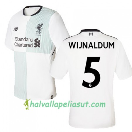 Jalkapallo Pelipaidat Liverpool WIJNALDUM 5 Vieraspaita 2017-2018 Lyhythihainen