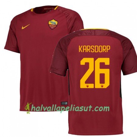 Jalkapallo Pelipaidat AS Roma KARSDORP 26 Kotipaita 2017-2018 Lyhythihainen