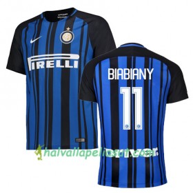 Jalkapallo Pelipaidat Inter BIABIANY 11 Kotipaita 2017-2018 Lyhythihainen